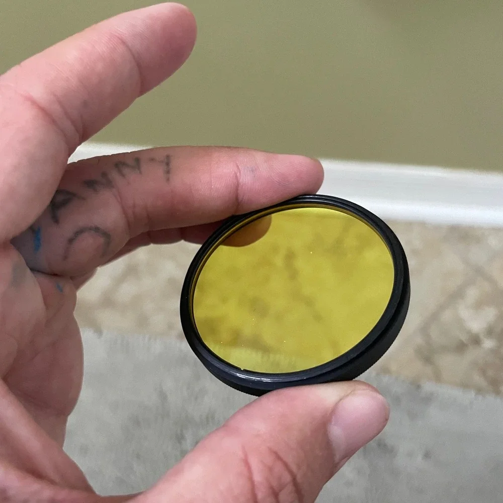 Hoya 49mm Y K2 Yellow Camera Lens Filter Japan Black and White Photography
